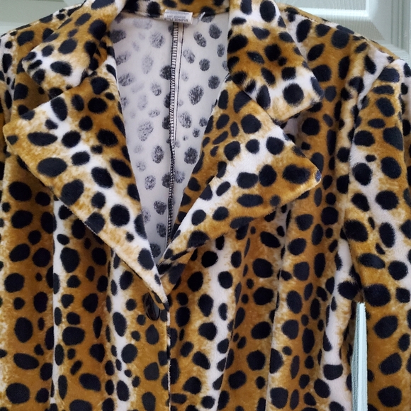 Rockabilly Leopard Fitted Coat Small - Picture 3 of 9
